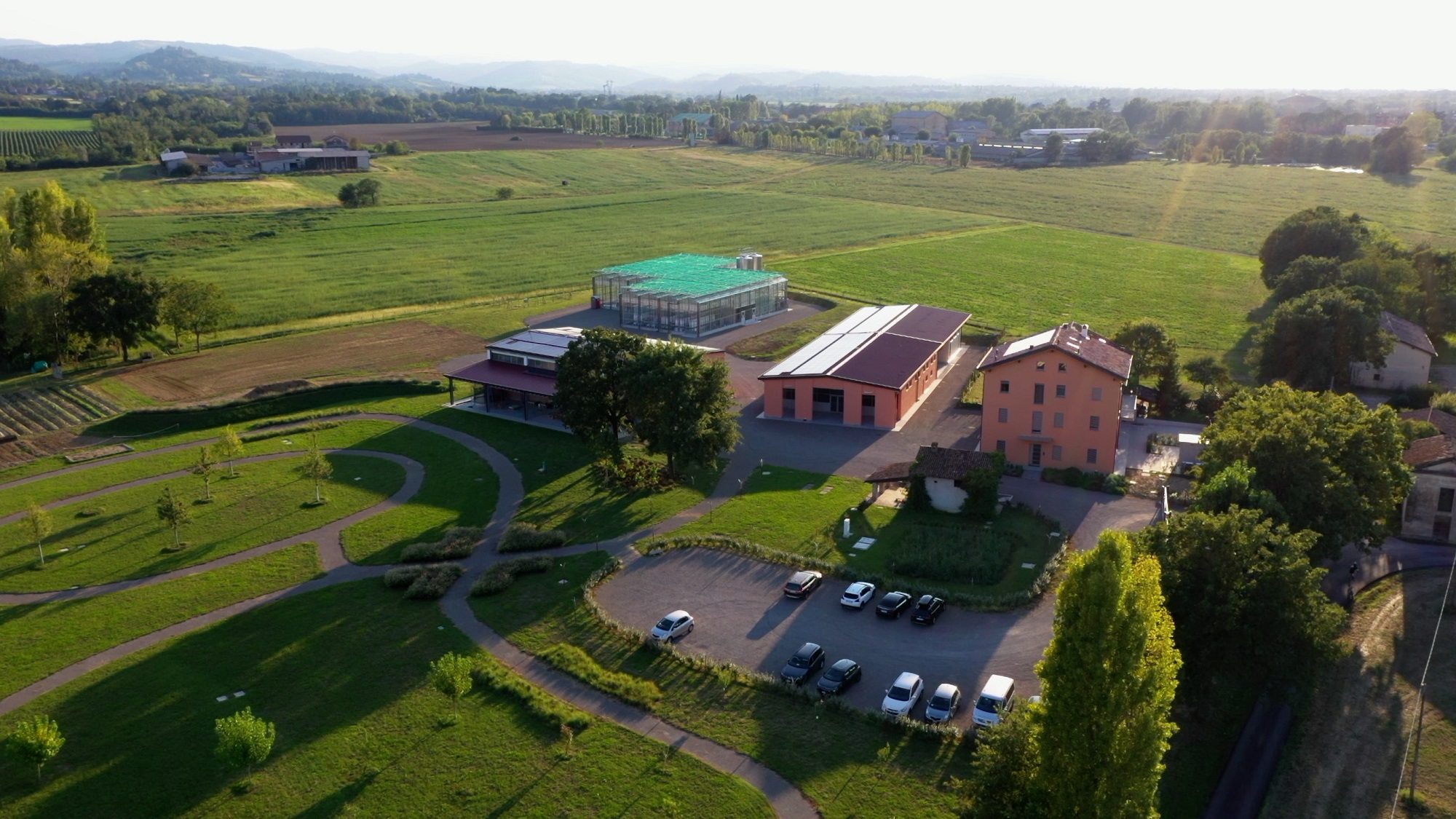 Veduta dall'alto del progetto Agricola Villa Canali